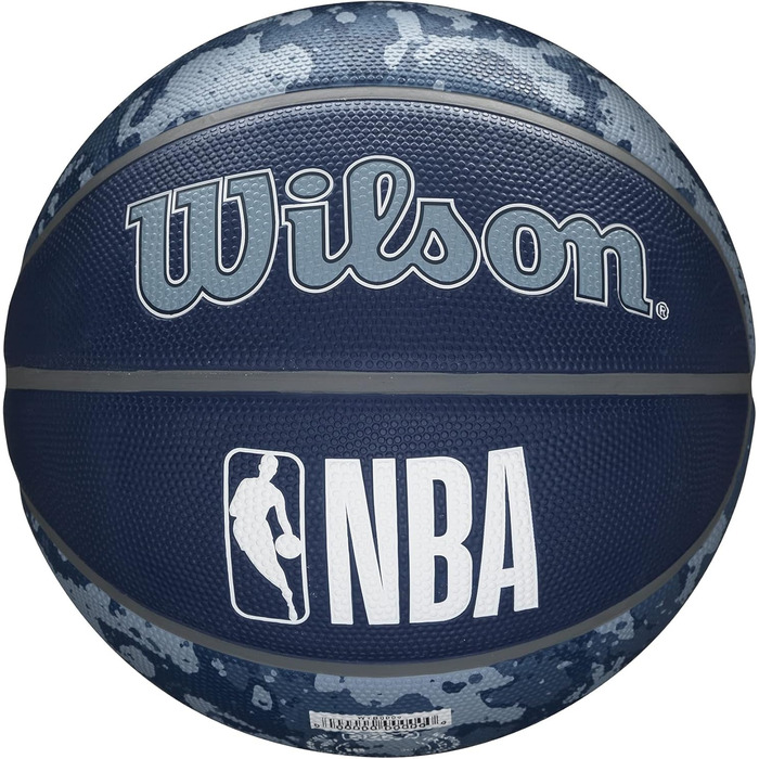 Баскетбольні м'ячі WILSON NBA Alliance Series - Баскетбольні м'ячі з логотипом команди, 74.9 см та міні розміри Мемфіс Гріззліс Розмір 7 - 29.5 Team Tiedye