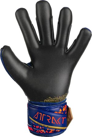 Рукавички Reusch Attrakt Gold X Jr (р. 5.5, синьо-золото-чорні)