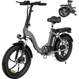 Велосипед ELEKGO E-Bike, 20' товста шина, 250 Вт, 36 В, 7 швидкостей