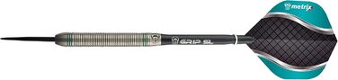 Дартсет Artos Steel Dart 80% вольфрам, 3 шт., м'ята/червоний/мідь, професійний