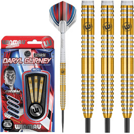 Дартс WINMAU Daryl Gurney Gold Wolfram зі сталевими наконечниками, титанове нітридне покриття, новинка