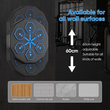 Настінні коробки, Обладнання для тренувань з боксу, Електронне настінне кріплення, Smart, Музична шкатулка вдома, Боксерська груша, Настінне кріплення, Боксерська машина Боксерська машина