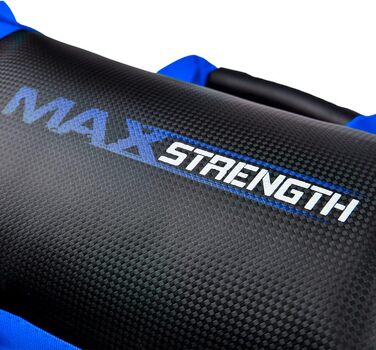 Груша MaxStrength з наповнювачем, 5-25 кг, кроссфіт, ММА, чорний/синій