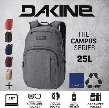 Рюкзак Dakine Campus 25 л – міський, для навчання та подорожей