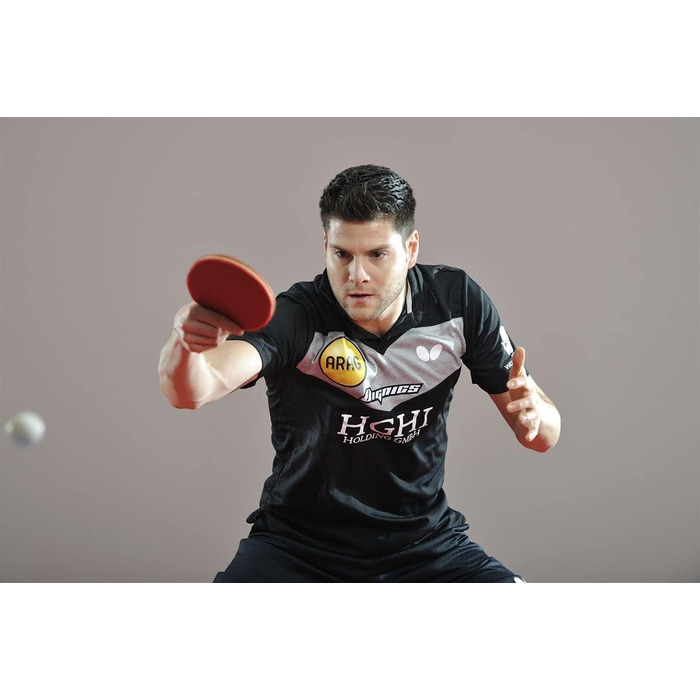 Настільна ракетка Butterfly Dimitrij Ovtcharov Diamond, червоно-чорно-біла, професійна