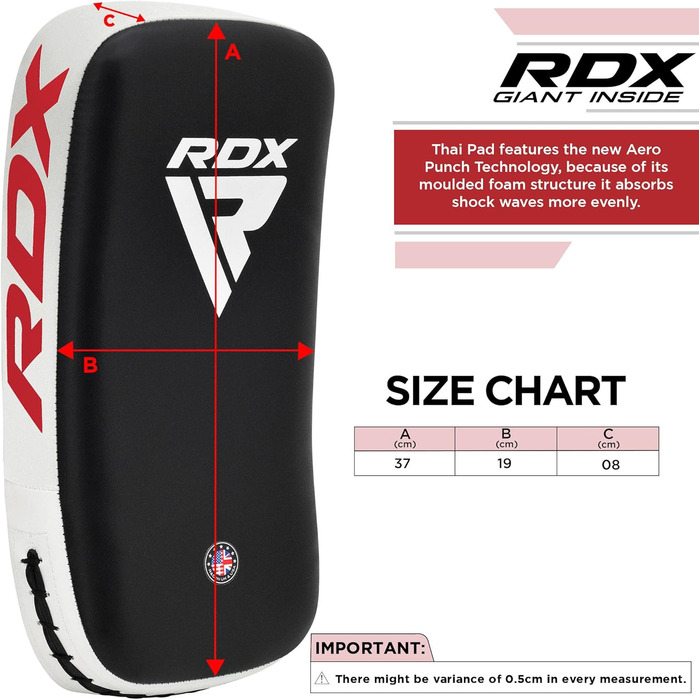 Білий ударний щит RDX для боксу та єдиноборств, 1 шт.
