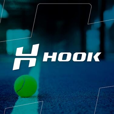 Ракетка Hook Platinum White унісекс Padel, 355/365 г, карбон, контроль