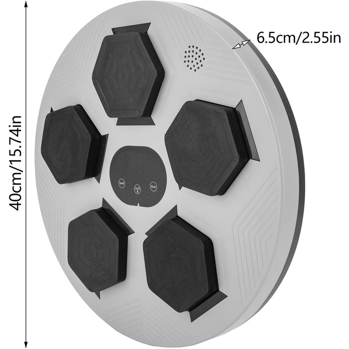 Боксерський автомат з музикою та світлодіодним світлом, настінний боксерський тренажер, інтелектуальний електронний музичний боксерський тренувальний пристрій Bluetooth для боксу та зняття стресу