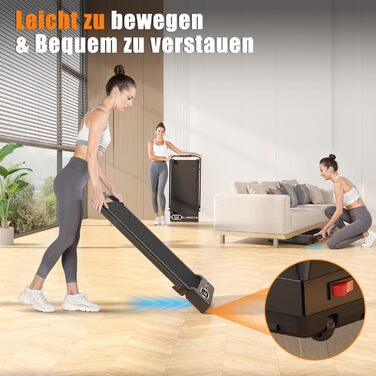 Бігова доріжка Dskeuzeew складана з нахилом 4-в-1, Walking Pad з 5% ухилом для дому