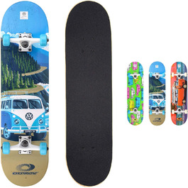 Скейтборд Osprey Volkswagen Absolute Beginner Double Kick Trick, 78,7 x 20,3 см Maple Deck Explorer