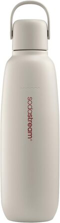 Термобутилка SodaStream Fizz&go COOL 0,9 л, металева, пісочна, сумісна з Duo/E-Duo/Terra, для газованої води, зберігає тепло/холод до 12 годин, без BPA, для посудомийної машини
