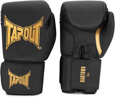 Боксерські рукавички Tapout RAGTOWN чорний/золотий 18 унцій (1 пара)