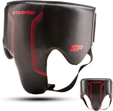 Захист паху Starpro для MMA, боксу, кікбоксингу, тайського боксу, тхеквондо, карате, спарингу, чоловічий протектор, чорний