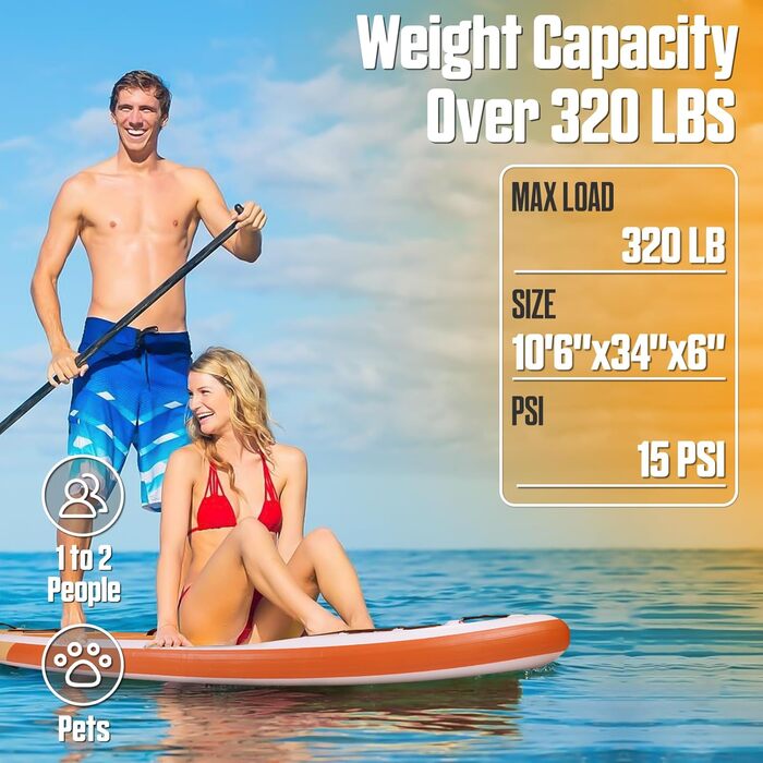 Надувна SUP-дошка Surfstar для дорослих, ультраширока з камеротримачем, шовна технологія, комплект аксесуарів, для всіх рівнів