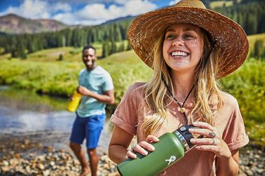 Термобутилка Hydro Flask 1134 мл, нержавіюча сталь, вакуумна ізоляція, широка горловина, герметична кришка, колір Nebel