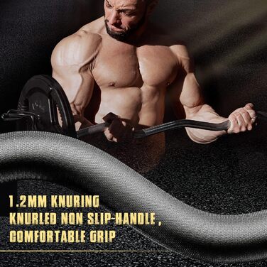 Олімпійський гриф EZ curl 1,2/1,5/2,1 м, диски 5,1 см, до 680 кг