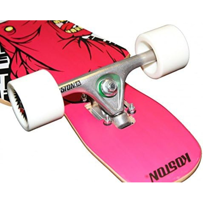 Через Komplettboard Cruiser Clash 41.0 x 9.5 дюймів - Profi Dropthrough Longboard Drop Thru Carver