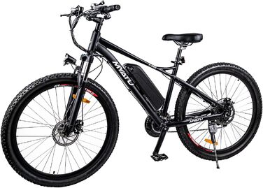 Велосипед MYATU E-Mountain 27,5 250W 48V Shimano 21-шв, чорний