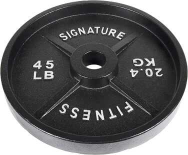 Плита Signature Fitness Deep Dish, 20,4 кг, E-Coating, 5,1 см