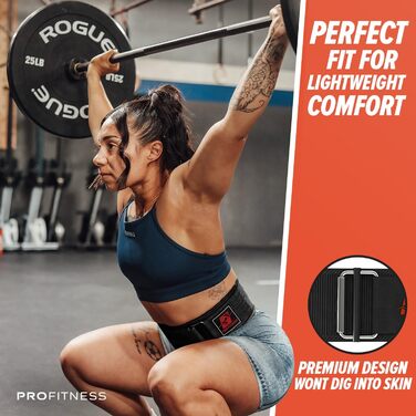 Пояс для важкої атлетики ProFitness 10,2 см, неопрений, регульований, для чоловіків і жінок