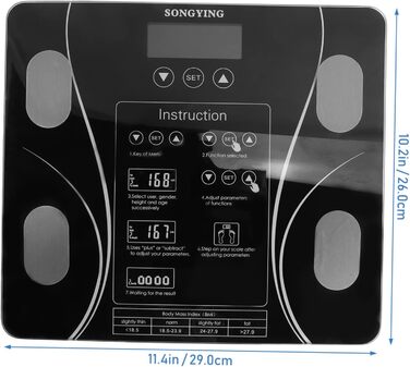 Фітнес-монітор Cabilock Digital Body Fat Scale Black 1 шт.