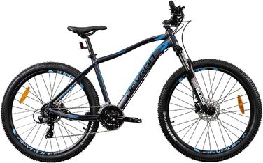 Гірський велосипед Devron Riddle RM1.7 для чоловіків - Alu Hardtail, 27,5 дюймів, himano 3x8, гідравлічний Cheibenbreme, чотиристоронній MTB для пригод (сірий, L)