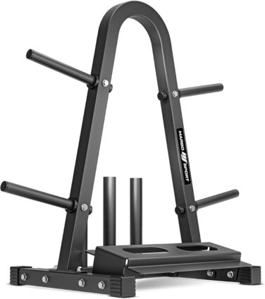 Стелаж для зберігання дисків, гантелей і штанг Marbo Sport MH-S007 2.0, чорний, вантажопідйомність 300 кг