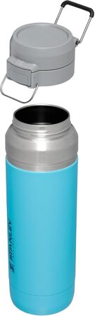 Термобутилка Stanley GO Quick Flip 1,06 л, сталева, для води та напоїв, бірюзова