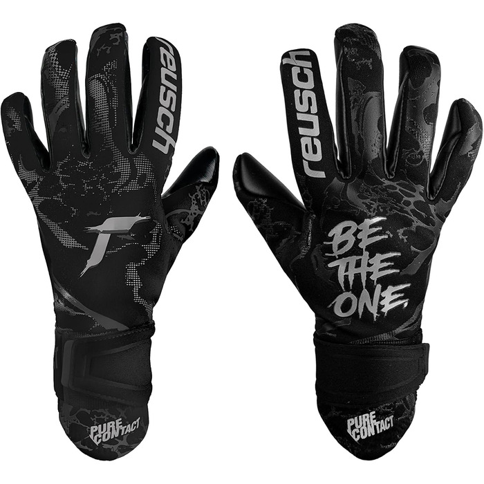 Рукавички Reusch Pure Contact Infinity Junior, внутрішній шов, чорний