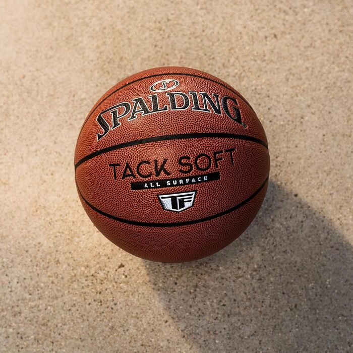 М'який баскетбольний м'яч Spalding Tack-Soft для приміщень та активного відпочинку Intermediate Size 6, 28.5 (Tack Soft TF, офіційний розмір 7, 29.5')