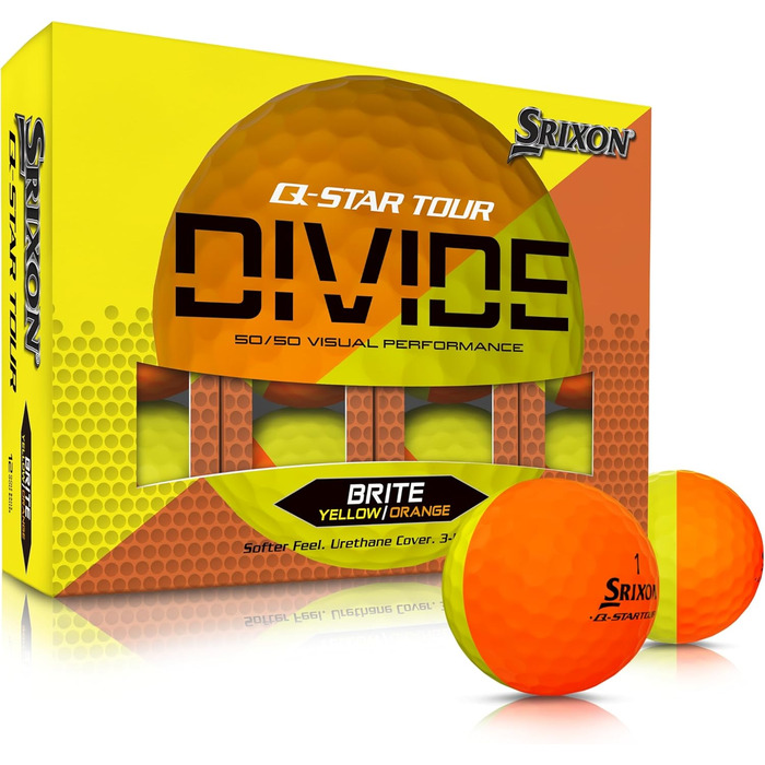 М'ячі для гольфу Srixon Q-Star Divide 12 - тур, ідеальні для гри