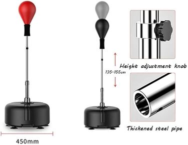 Груша Panzer Speed Ball для тренувань і стресу, червона