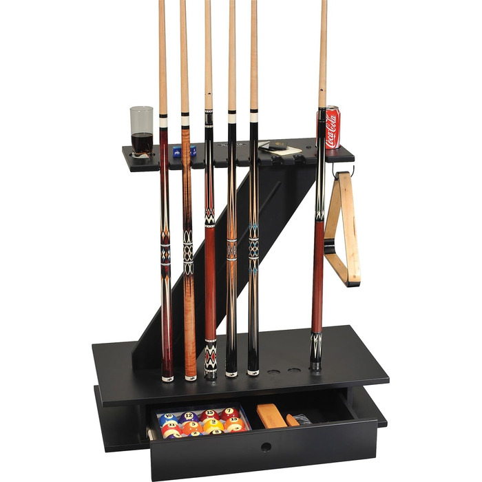 Стійка для більярдних київ Buffalo Queue Stand Z, на 8 київ, чорна