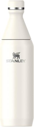 Термос пляшка Stanley All Day Slim, 0.6 л, нержавіюча сталь, кремова, 6 годин холод, 11 годин лід, BPA-free, герметична, для води, підходить для посудомийки