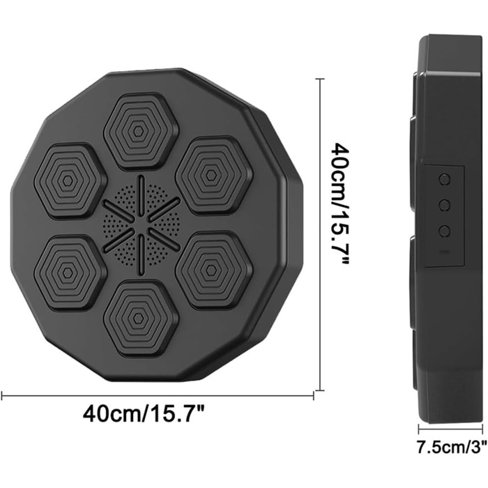 Музична боксерська машина Lifetter, електронна музична боксерська машина, розумна боксерська машина Bluetooth для боксу, боксерська настінна мішень боксерська машина, цифровий бокс для домашніх вправ боксерський тренажер рукавички для дорослих