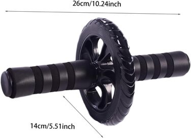 Ролик POPETPOP AB-Wheel, набір 3 шт., для дому та офісу, чорний, 26×14 см