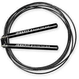 Надшвидка скакалка JerkFit Omega Speed Rope (чорне на чорному)