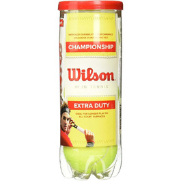 Тенісні м'ячі Wilson Champ Extra Duty, 4 уп. (12 шт.) для всіх поверхонь