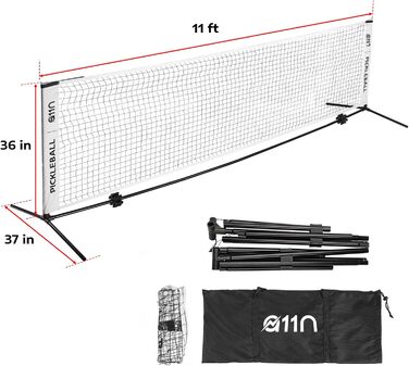 Сітка для піклболу A11N SPORTS 3,4 x 0,9 м, для вулиці та залу