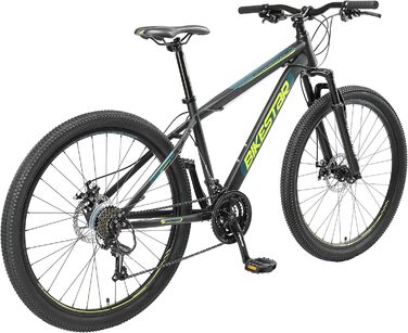 Гірський велосипед BIKESTAR Hardtail Shimano 21 швидкісна передача, дискове гальмо 26, шини 27.5, 29 дюймів 15 17 19-дюймова рама MTB Кадр 15 (кадр 17', 27,5 чорний)