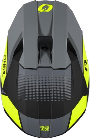 Мотокросовий шолом O'NEAL 3SRS Shocker для дорослих XXL, чорний/неоново-жовтий/сірий, ABS, сертифікати ECE 22-05, DOT, AS/NZS, ACU