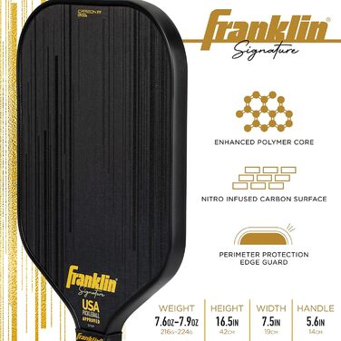 Ракетка для піклболу Franklin Pro Carbon-STK, схвалене USAPA