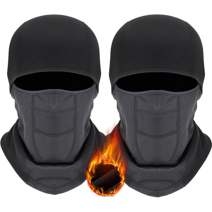 Маска Voofly Balaclava флісова вітрозахисна лижна One size