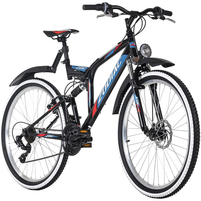 Велосипед KS Cycling Mountain Bike ATB Fully 26 Zodiac RH 48 см (чорно-червоний)