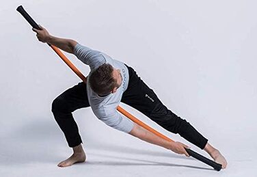 Палиця Stick Mobility для фітнесу, помаранчева, до 180см