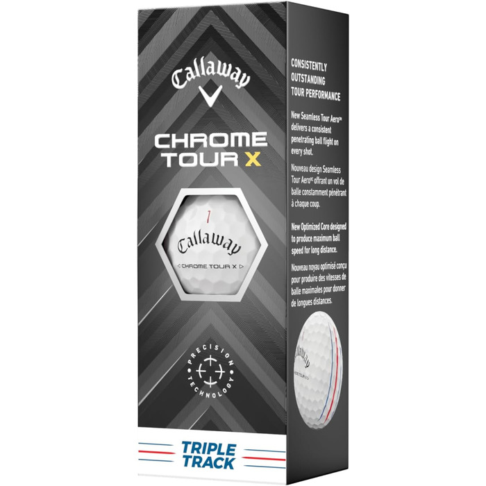 М'ячі Callaway Chrome Tour X для гольфу