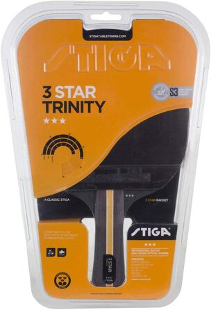 Ракетка STIGA Trinity 3-Star для настільного тенісу, чорна/червона