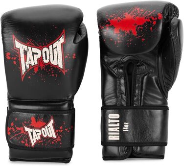 Рукавички боксерські Tapout Rialto, чорні/екрю/червоні, 14 унцій