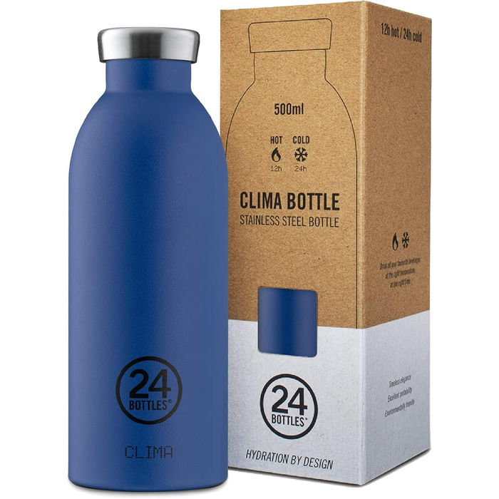 Пляшка Clima Thermos 500 мл, нерж. сталь, золотисто-синя