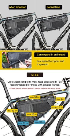 Сумка GORIX 3.5 л водонепроникна для шосейного та гірського велосипеда